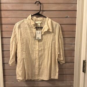 Linen button up